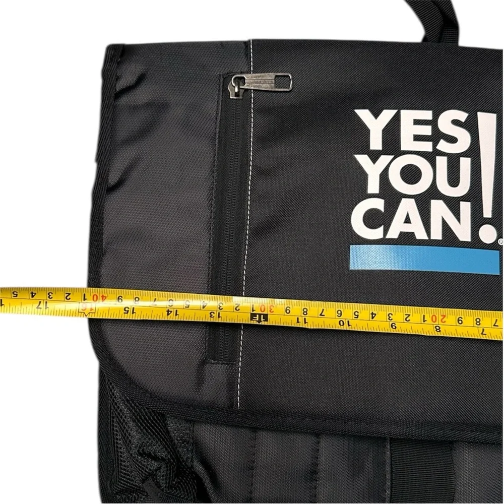 Black Messenger Bag with Adjustable Strap Laptop Tech Gear NEW Casual Office